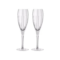 Iriana Crystal Champagne Flutes Set Of 2