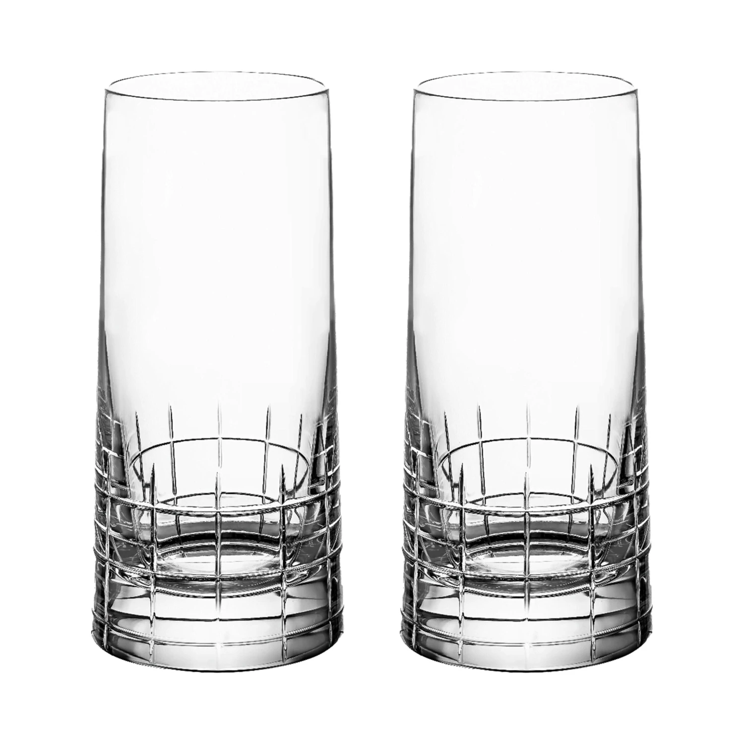Set Of 2 Highball Glasses Graphik Crystal 3 Set Of 2 Highball Glasses Graphik Crystal