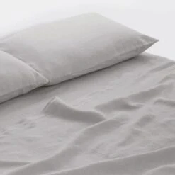 Belgian Linen Fitted Sheet -Home Products Shop Belgian Linen Fitted Sheet 3