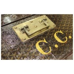 Cabin Trunk With Dark Brown Edging 11 Cabin Trunk With Dark Brown Edging -Home Products Shop Cabin Trunk with Dark Brown Edging 5