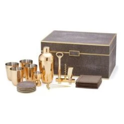 Classic Shagreen Bar Set -Home Products Shop Classic Shagreen Bar Set 9