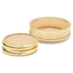 Colette Cane Coasters Set Of 4