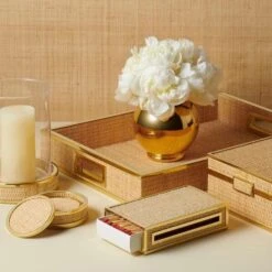 Colette Cane Coasters Set Of 4 11 Colette Cane Coasters Set Of 4 -Home Products Shop Colette Cane Coasters Set of 4 5
