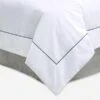 Cotton Percale Duvet Cover With Piping 2 Cotton Percale Duvet Cover With Piping -Home Products Shop Cotton Percale Duvet Cover with Piping