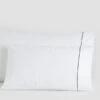 Cotton Percale Pillowcase With Piping -Home Products Shop Cotton Percale Pillowcase with Piping