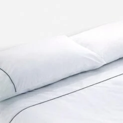 Cotton Percale Pillowcase With Piping -Home Products Shop Cotton Percale Pillowcase with Piping 3