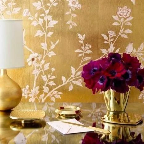 Gilded Clover Small Vase 4 Gilded Clover Small Vase - Image 2