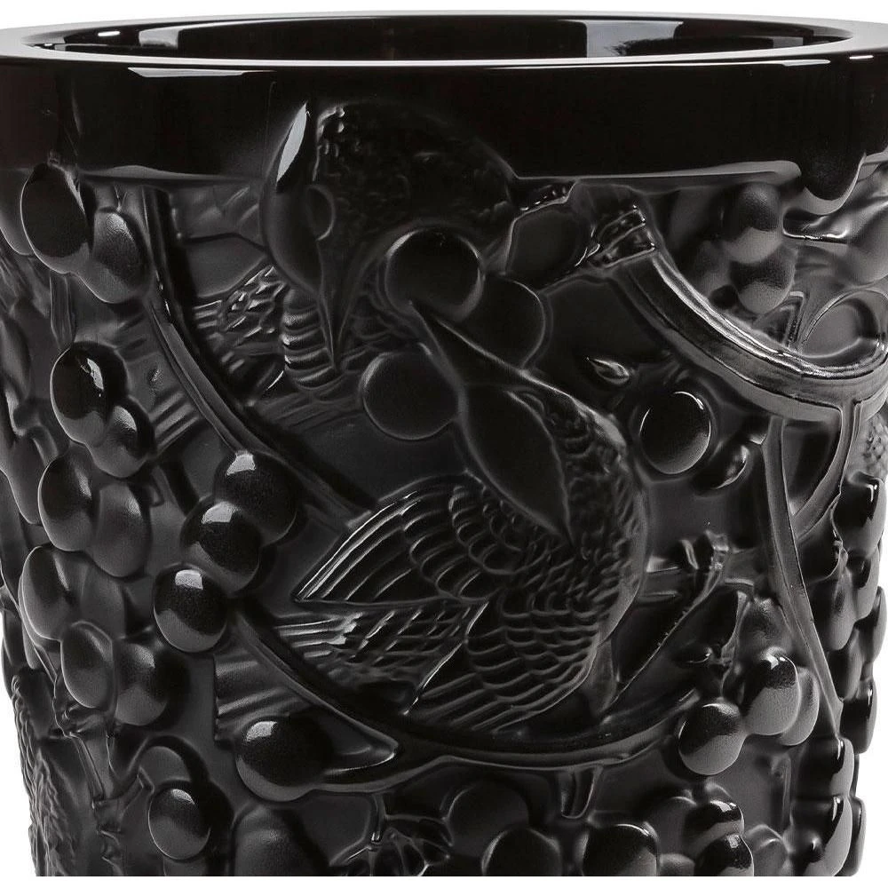 Lalique Merles Et Raisins Medium Vase 7 Lalique Merles Et Raisins Medium Vase - Image 5