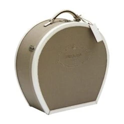 Prada Hat Case With White Crocodile Trim