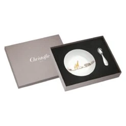 Savane Baby Spoon And Plate Set Silver Plated