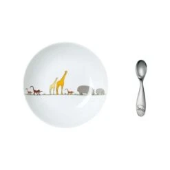 Savane Baby Spoon And Plate Set Silver Plated -Home Products Shop SavaneBabySpoonandPlateSetSilverPlated 3