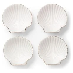 Shell Appetiser Plates Set Of 4 8 Shell Appetiser Plates Set Of 4 -Home Products Shop Shell Appetiser Plates Set of 4 3