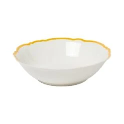 Yellow Wave Serving Bowl Set Of 4