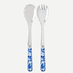 Toile Blue Salad Set 2 Pieces