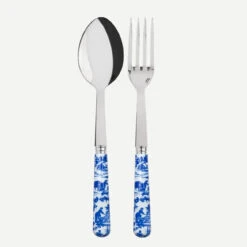 Toile Blue Serving Set 2 Pieces
