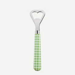Vichy Gingham Garden Green Bottle Opener